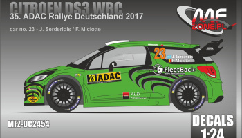 Citroen DS3 WRC 2017 ADAC Rally - Serderidis - MF-Zone-SLEVA-SALE-10%