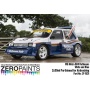 MG Metro 6R4 Rothmans - White and Blue Paint Set 2x30ml - Zero Paints