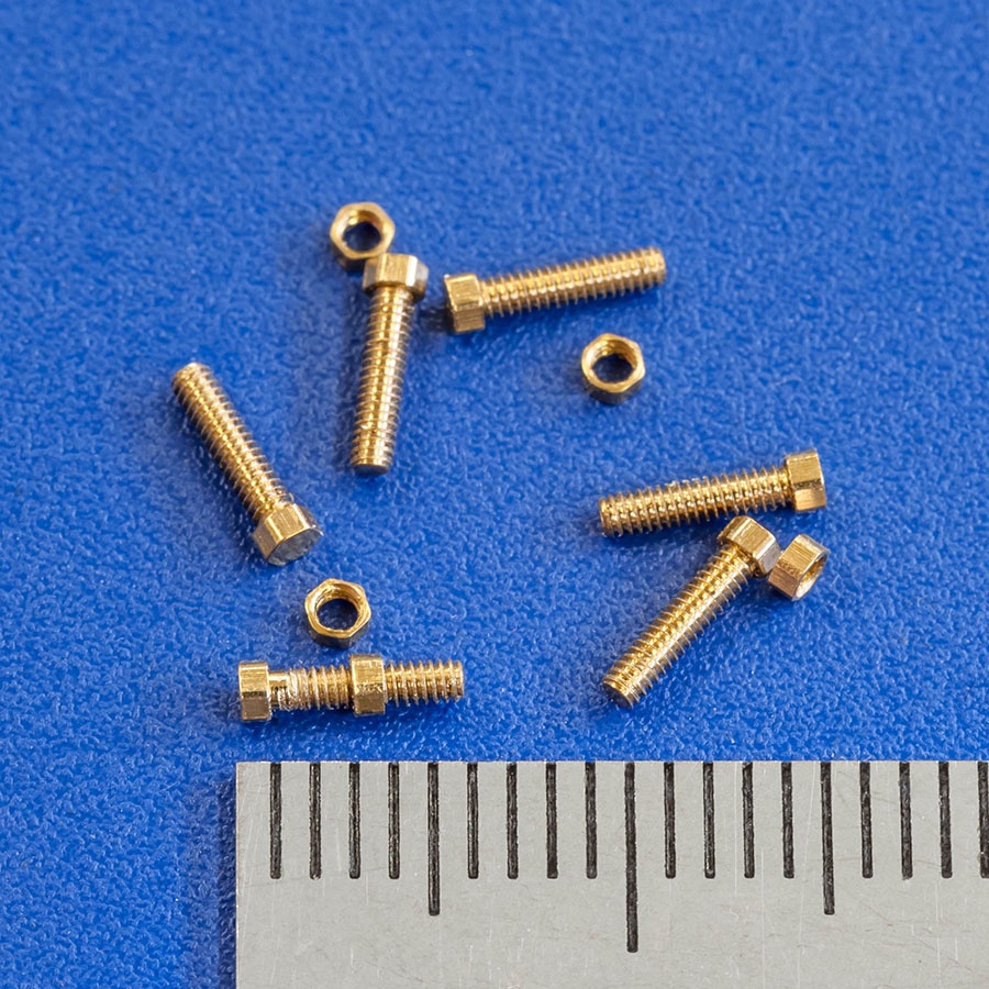 Micro nuts and bolts