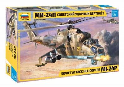 MIL Mi-24P Russ.Attack Helicopter (1:48) - Zvezda