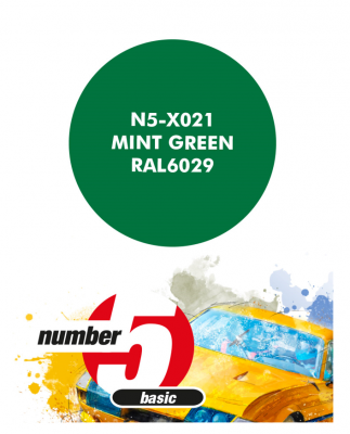 Mint Green RAL6029  Paint for Airbrush 30 ml - Number 5