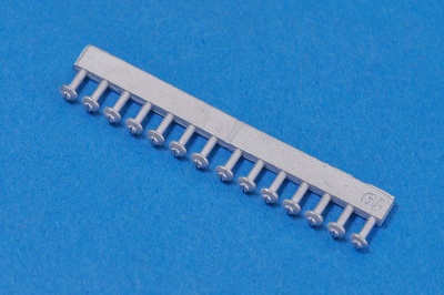 Minus rivets with flange-L [42 pieces] 1/24 - Model Factory Hiro