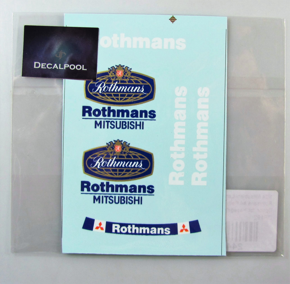 1/24 Mitsubishi Lancer Evolution III Rothmans #4 NZ '96 Rally Decal for Hasegawa 