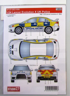 Mitsubishi Lancer EvoX UK Police - Studio27
