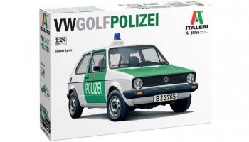 VW Golf "POLIZEI" (1:24) Model Kit auto 3666 - Italeri