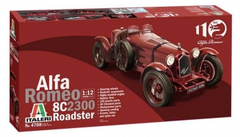 Alfa Romeo 8C 2300 Roadster (1:12) Model Kit auto 4708 - Italeri