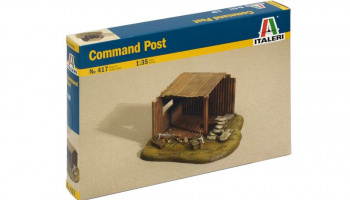 Model Kit budova 0417 - COMMAND POST (1:35) - Italeri