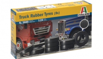 Model Kit doplňky  - TRUCK RUBBER TYRES (8x) (1:24) - Italeri