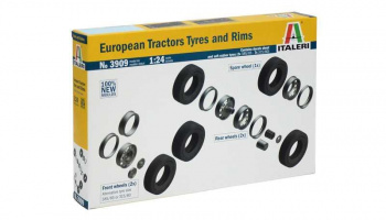 EUROPEAN TYRES and RIMS (1:24) Italeri Model Kit 3909