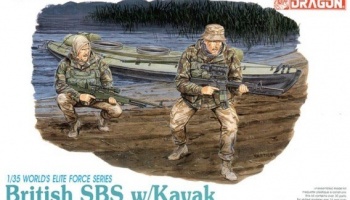 Model Kit figurky 3023 - BRITISH SBS w/KAYAK (1:35)