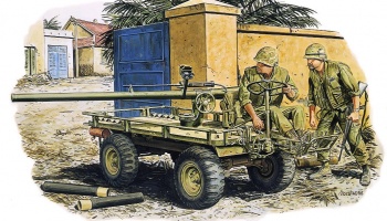 Model Kit figurky 3315 - M274 MULE w/106mm R.R. & CREW (HUE CITY 1968) (1:35)