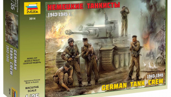 Model Kit figurky 3614 - German Tank Crew (1943-1945) (1:35) – Zvezda