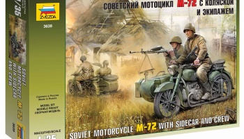 Model Kit figurky 3639 - Soviet WWII Motorcycle M-72 (1:35)