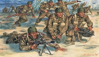 Model Kit figurky 6064 - WWII - BRITISH COMMANDOS (1:72) - Dragon