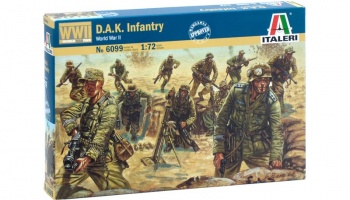 Model Kit figurky 6099 - WWII - D.A.K. INFANTRY (1:72) - Italeri