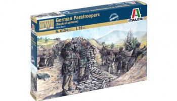 Model Kit figurky 6134 - WWII - German paratroopers (tropical uniform) (1:72) - Italeri