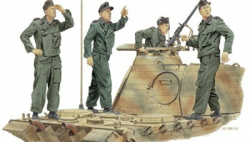 Model Kit figurky 6191 - "ACHTUNG-JABO!" PANZER CREW (FRANCE 1944) (1:35) - Dragon