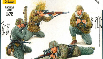 Model Kit figurky - German Sniper Team (1:72) – Zvezda