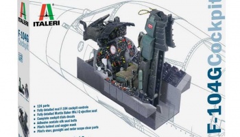 F-104 G STARFIGHTER COCKPIT (1:12) Model Kit kokpit 2991 - Italeri