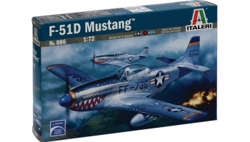 Model Kit letadlo 0086 - F-51D MUSTANG (1:72) - Italeri