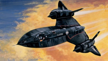 Model Kit letadlo 0145 - SR-71 BLACKBIRD with DRONE (1:72) - Italeri