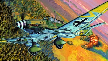 Model Kit letadlo 12404 - JU87G-2 STUKA "KANONEN VOGEL" (1:72) - Academy