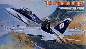 Model Kit letadlo 12422 - F/A 18D HORNET "US MARINES" (1:72)