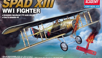 Model Kit letadlo 12446 - SPAD XIII WWI FIGHTER (1:72) - Academy