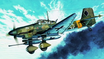 Model Kit letadlo 12450 - JU-87G STUKA "TANK BUSTER" (1:72)