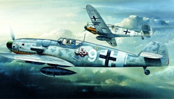 Model Kit letadlo 12467 - MESSERSCHMITT BF109G-6 (1:72) - Academy