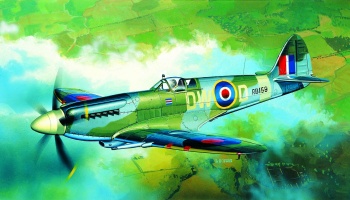 Model Kit letadlo 12484 - SPITFIREMK MK.XIVC (1:72) - Academy