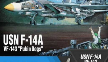 USN F-14A "VF-143 Pukin Dogs" Model Kit letadlo (1:72) - Academy