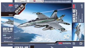 Model Kit letadlo 12565 - USN F/A-18E "VFA-195 Chippy Ho" (1:72) - Academy