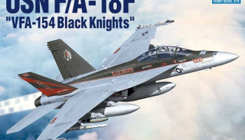 Model Kit letadlo 12577 - USN F/A-18F "VFA-154 Black Knight" (1:72) - Academy