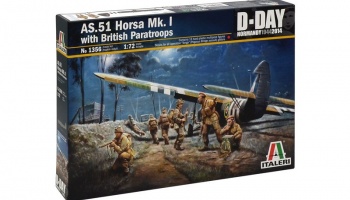 Model Kit letadlo 1356 - AS.51 HORSA Mk.I/II & British Paratr. (1:72) - Italeri