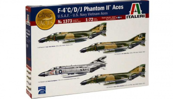 Model Kit letadlo 1373 - F-4 C/D/J PHANTOM II ACES USAF-US Navy Vietnam ACES (1:72) - Italeri