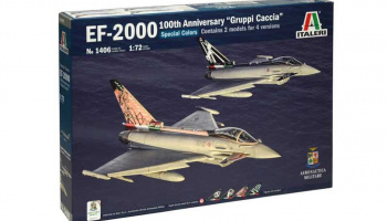Model Kit letadlo 1406 - EF-2000 100th Anniversary "Gruppi Caccia" Special Colors (1:72) - Italeri