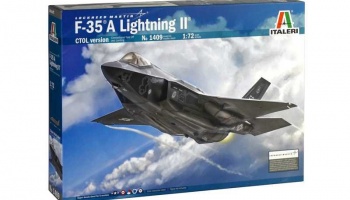 Model Kit letadlo 1409 - F-35 A LIGHTNING II CTOL version (1:72) - Italeri