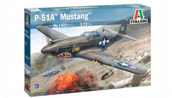 P-51A Mustang (1:72) Model Kit letadlo 1423 - Italeri