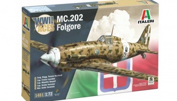 Model Kit letadlo 1481 - MC.202 Folgore Aces (1:72) - Italeri