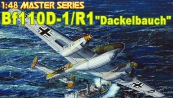 SLEVA 280,-Kč  25% DISCOUNT- Bf110-D1/R1 "DACKELBAUCH" (1:48) - Dragon