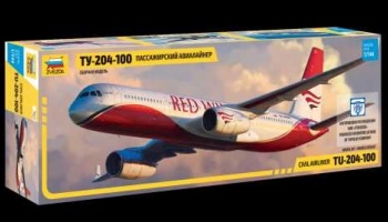 Model Kit letadlo 7023 - Tupolev TU - 204-100 (1:144) - Zvezda