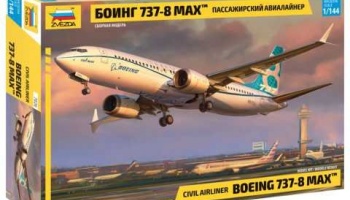 Model Kit letadlo 7026 - Boeing 737- 8 MAX (1:144) - Zvezda