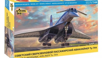 Model Kit letadlo 7045 - Tu-144 Supersonic civilian aircraft (1:144) - Zvezda