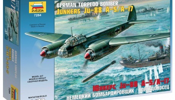 Junkers Ju-88 A-5/A-17 (1:72) Model Kit letadlo 7284 - Zvezda