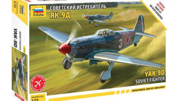 Model Kit letadlo 7313 - YAK-9 Soviet fighter (1:72) - Zvezda