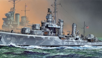 Model Kit loď 1021 - U.S.S. BUCHANAN DDG-484 GLEAVES CLASS DESTROYER 1942 (SMART KIT) (1:350)