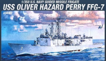 Model Kit loď 14102 - USS OLIVIER HAZARD PERRY FFG-7 (1:350)