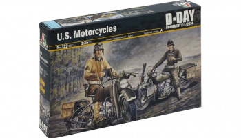 Model Kit military 0322 - U.S. MOTORCYCLES WW2 (1:35) - Italeri