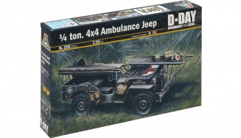 Model Kit military 0326 - 1/4 TON. 4x4 AMBULANCE JEEP (1:35) - Italeri